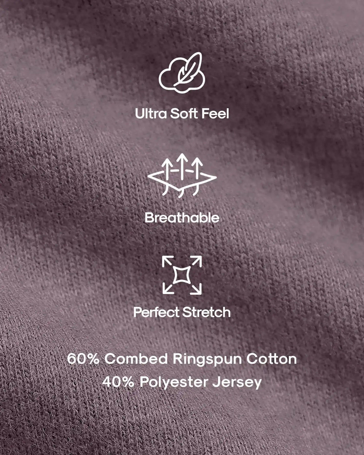 Dark Heather Amethyst Classic Crew Neck