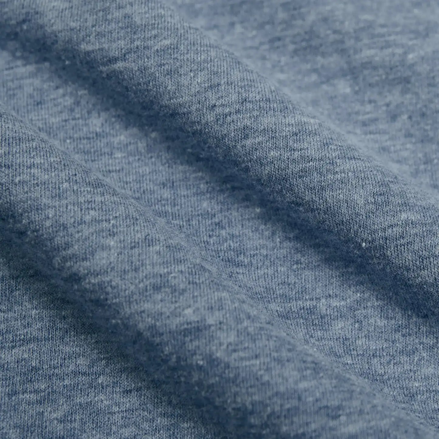 Heather Indigo Classic Long Sleeve Crew Neck