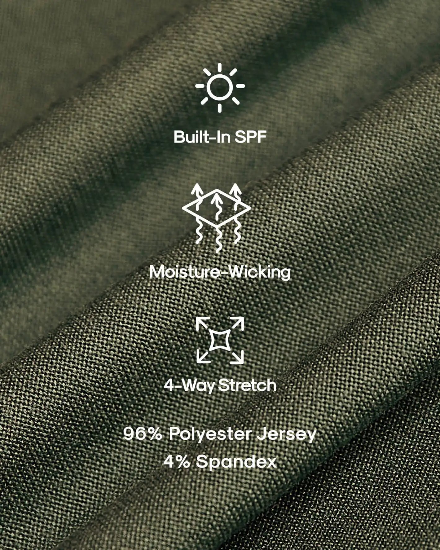 Military Green Active Crew Neck Tee