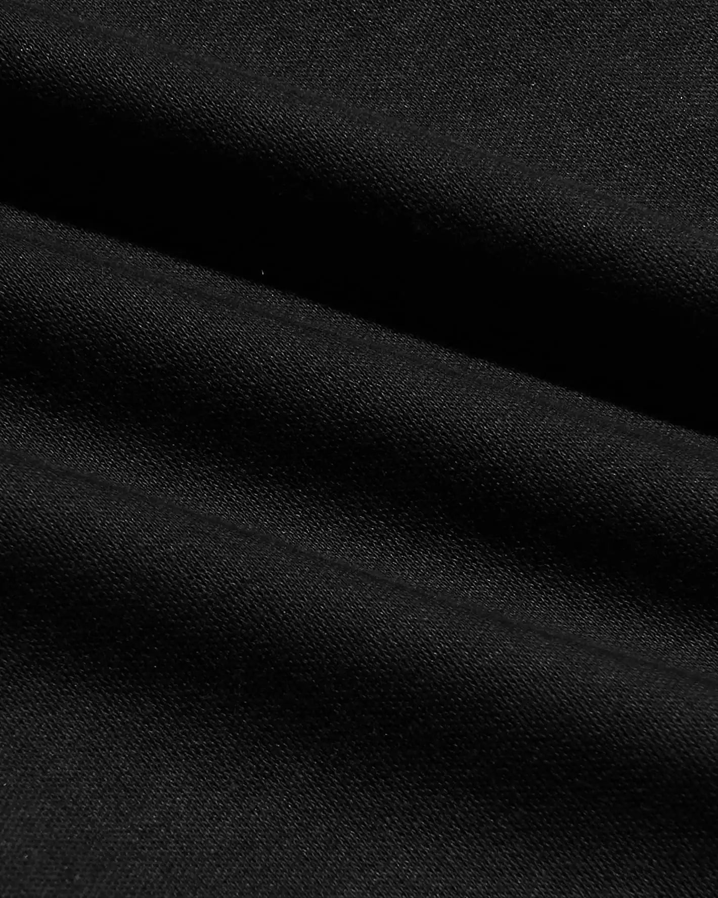 All Black Pima Cotton Blend Crew 4-Pack