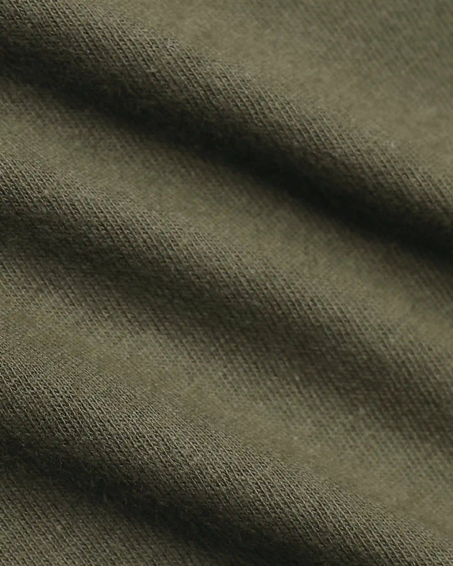 Military Green Classic Long Sleeve Crew Neck