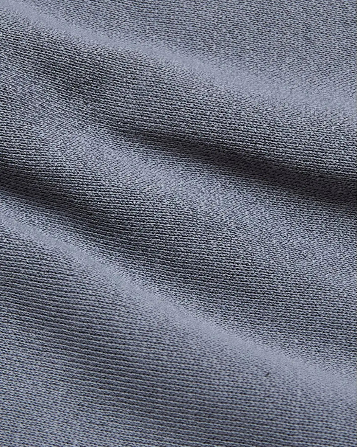 Dusty Blue Fleece French Terry Pullover Crew Neck