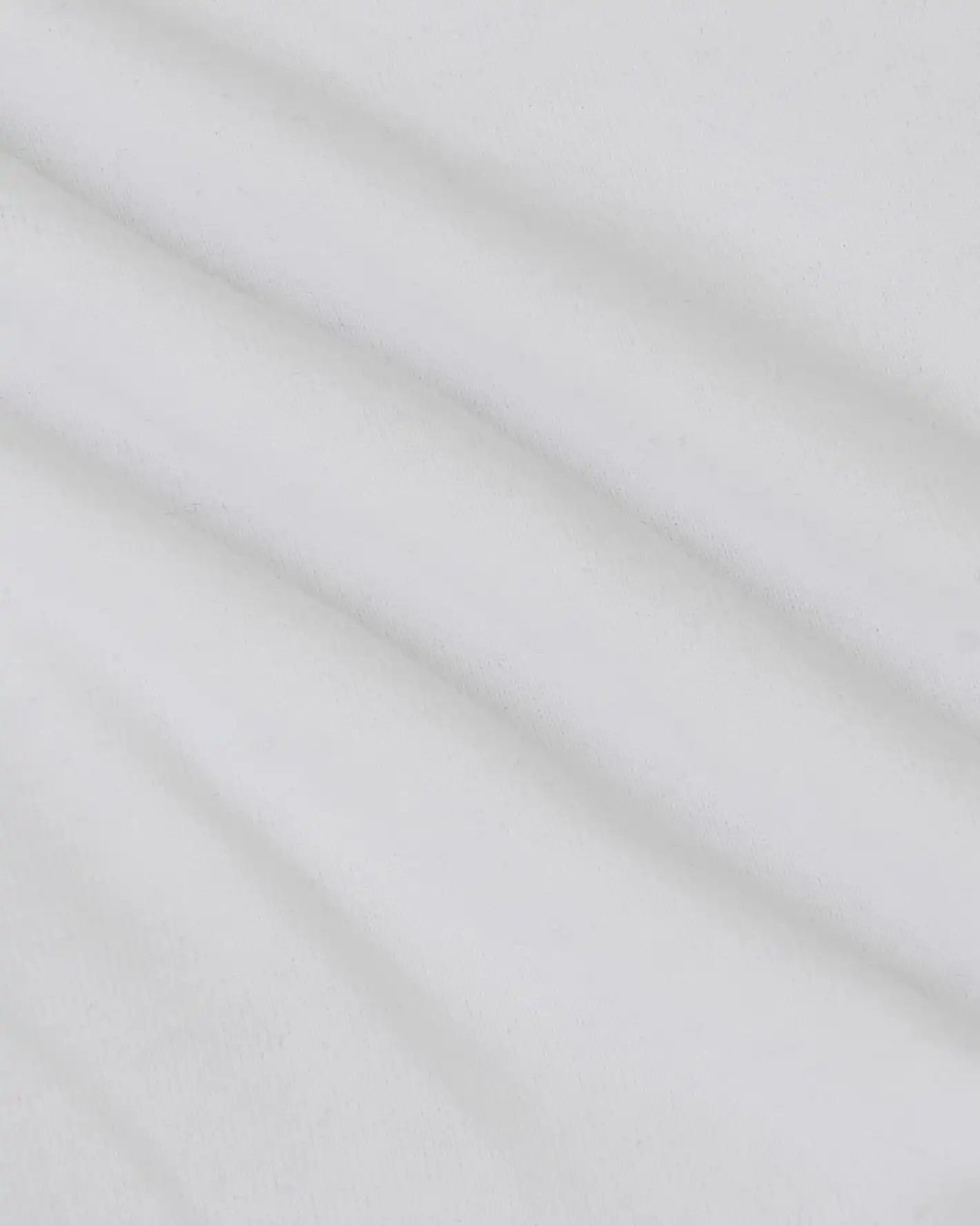 White Tall Heavyweight Curved Hem Crew