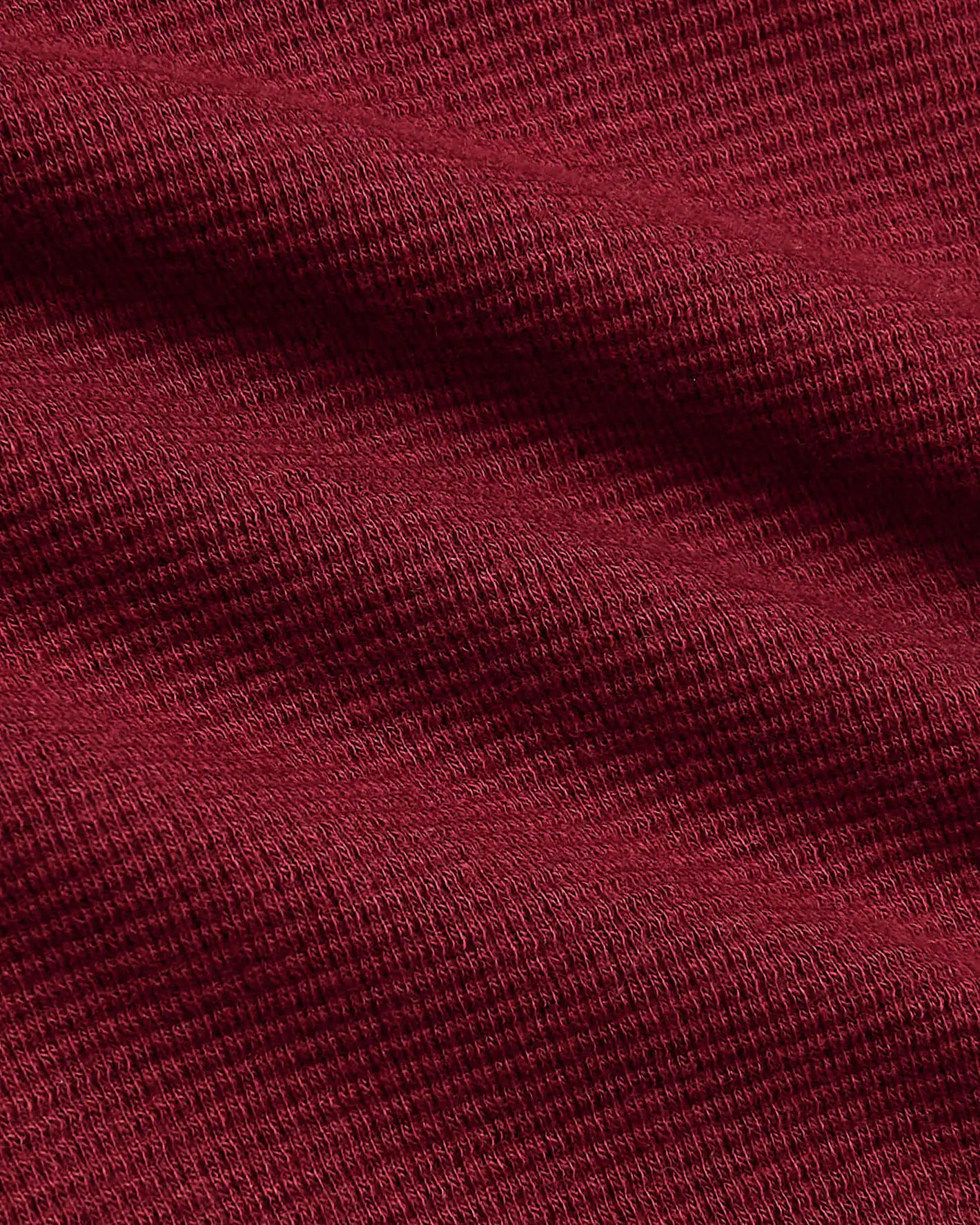 Womens Dark Maroon Waffle Long Sleeve Henley & Waffle Leg Pant 2-Pack