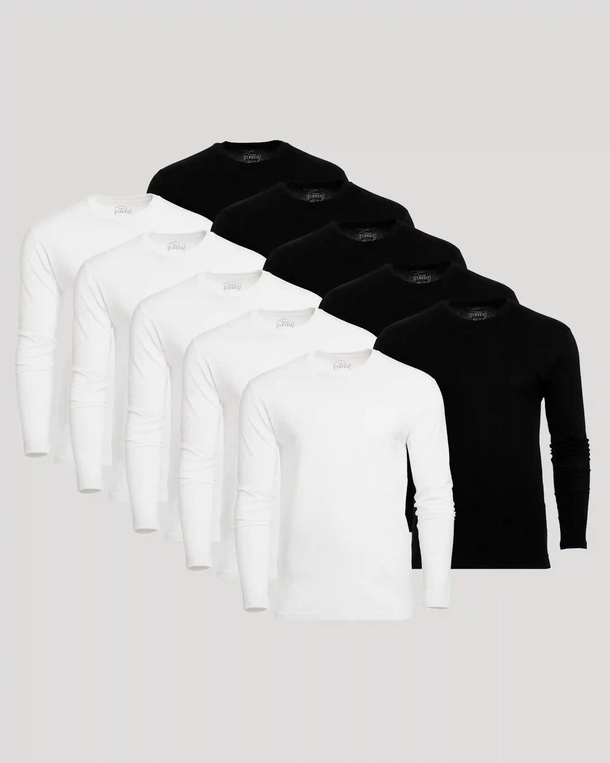 Classic Long Sleeve Crew Neck 10-Pack