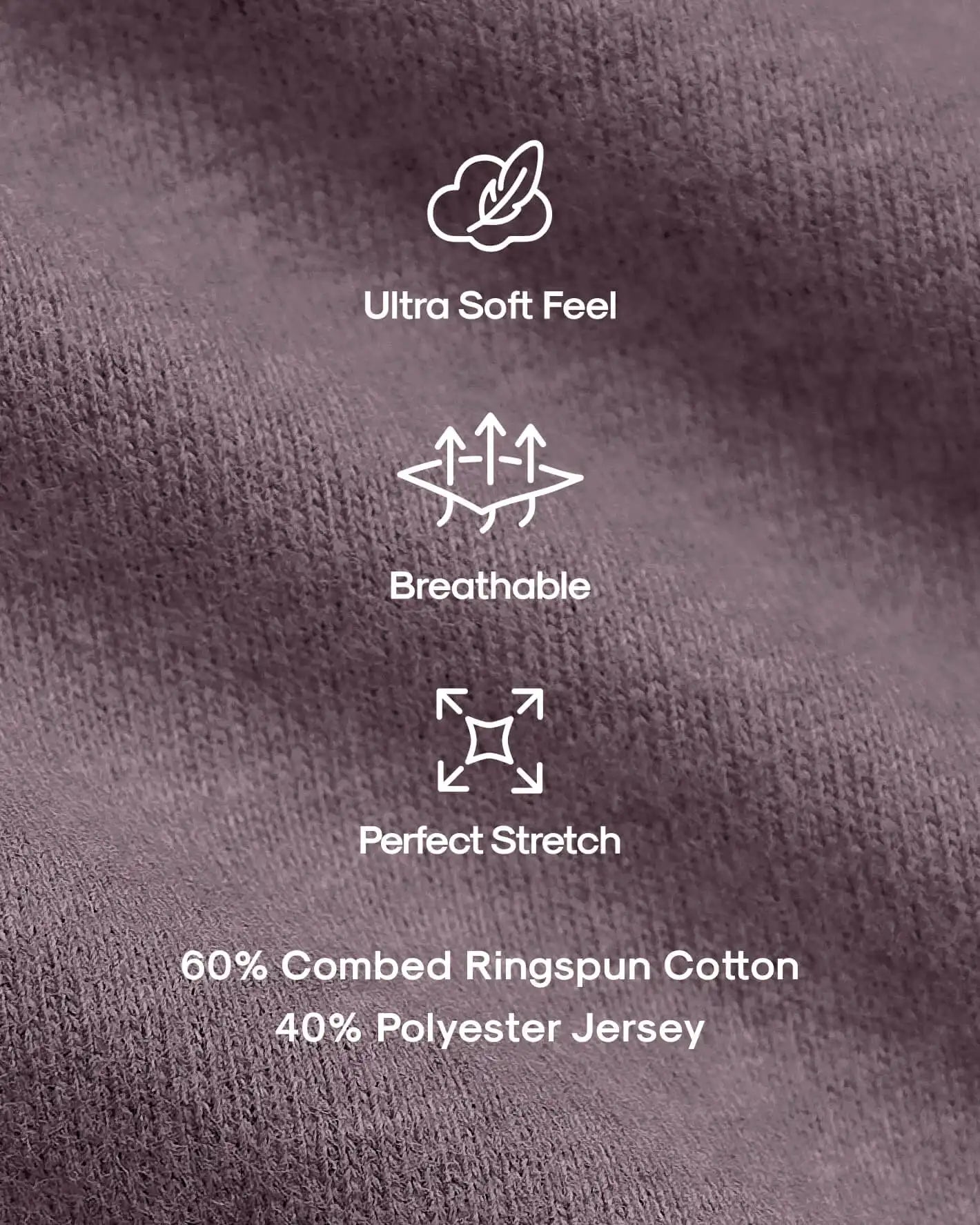 Dark Heather Amethyst Classic Crew Neck