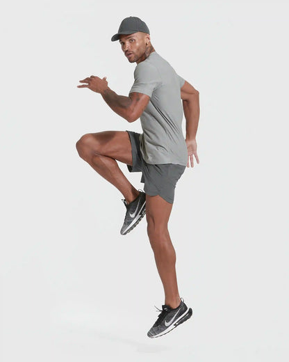 Iron Gray Active Crew Neck Tee