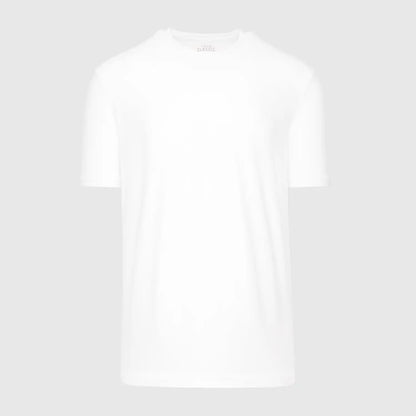 White Active Crew Neck Tee