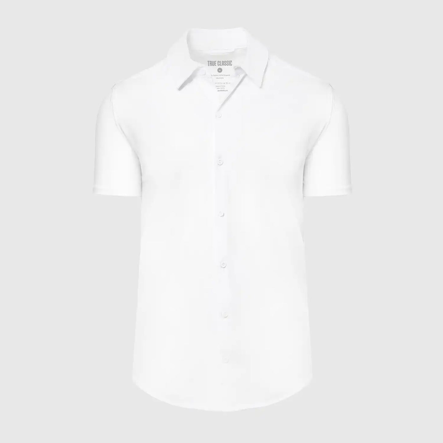 White Short Sleeve Knit Shirt