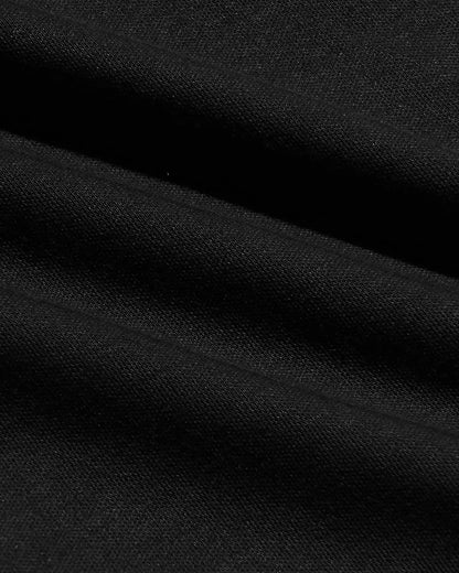 All Black Pima Cotton Blend Crew 7-Pack