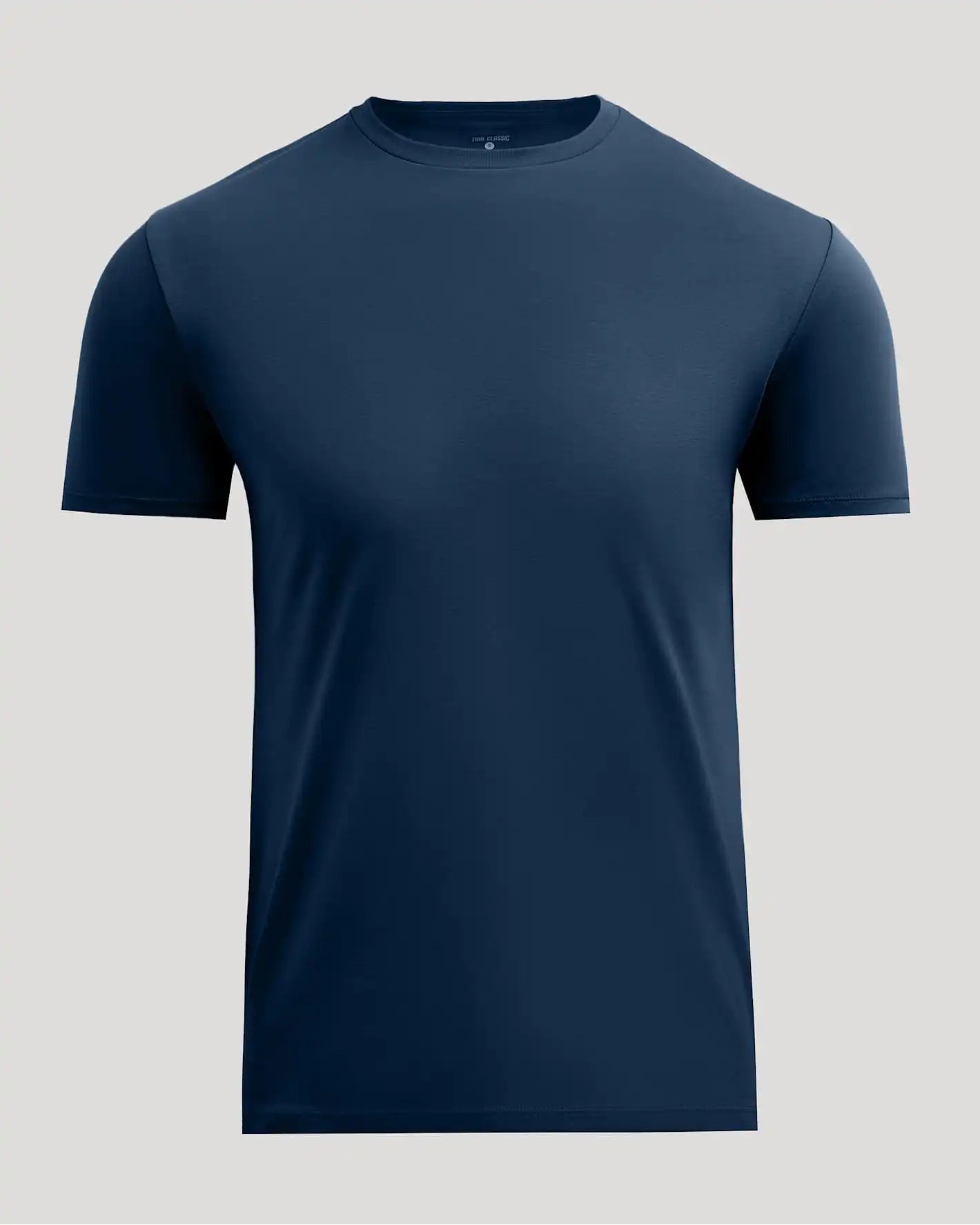 Navy Pima Cotton Blend Crew
