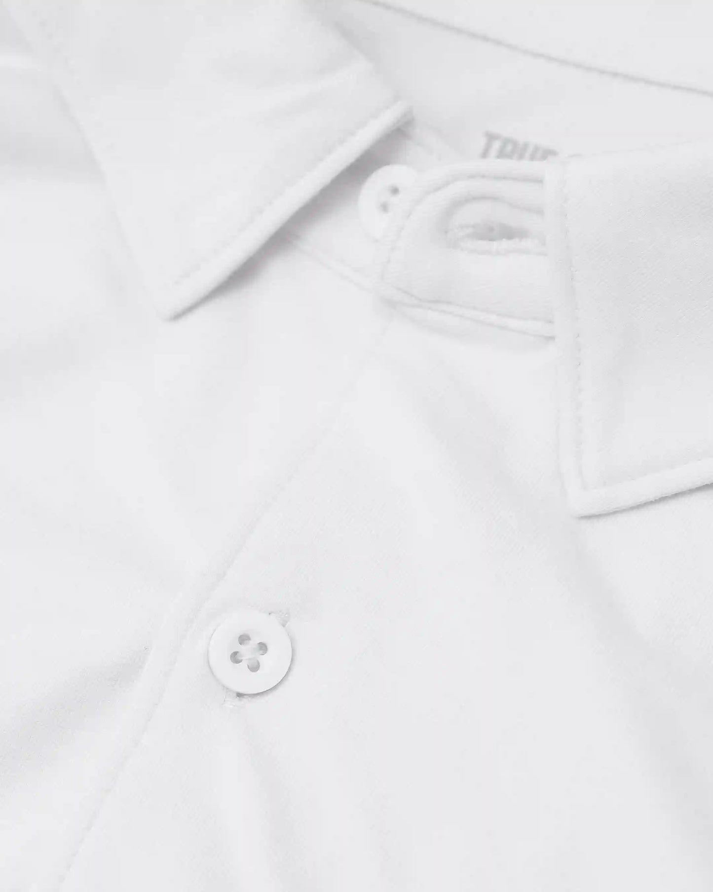 White Short Sleeve Comfort Knit Shirt