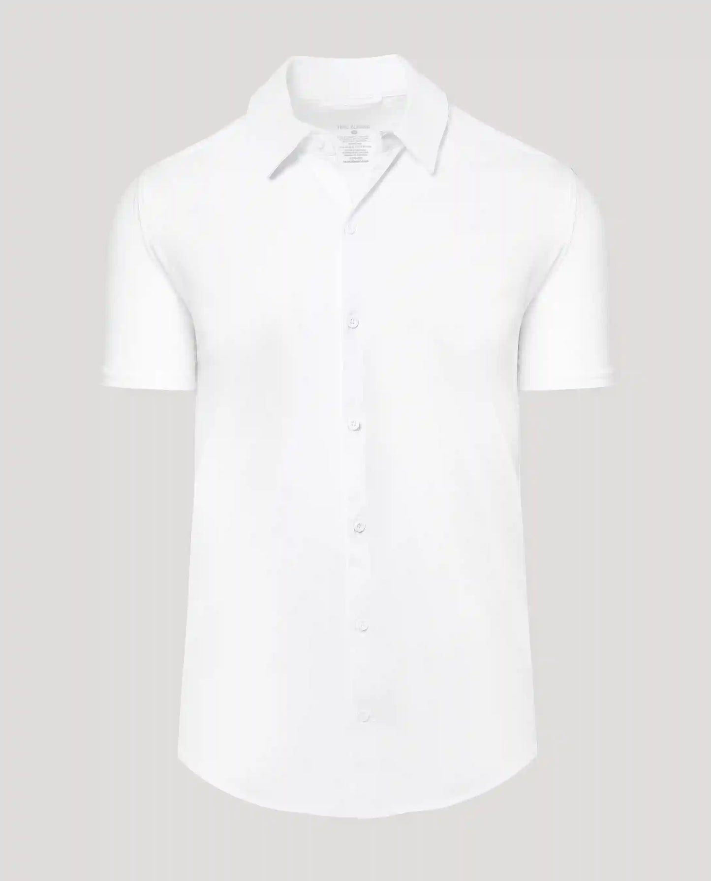 White Short Sleeve Comfort Knit Shirt
