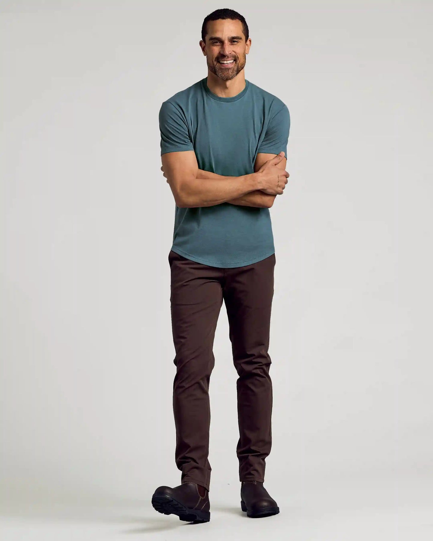 Neptune Curved Hem Classic Crew Neck