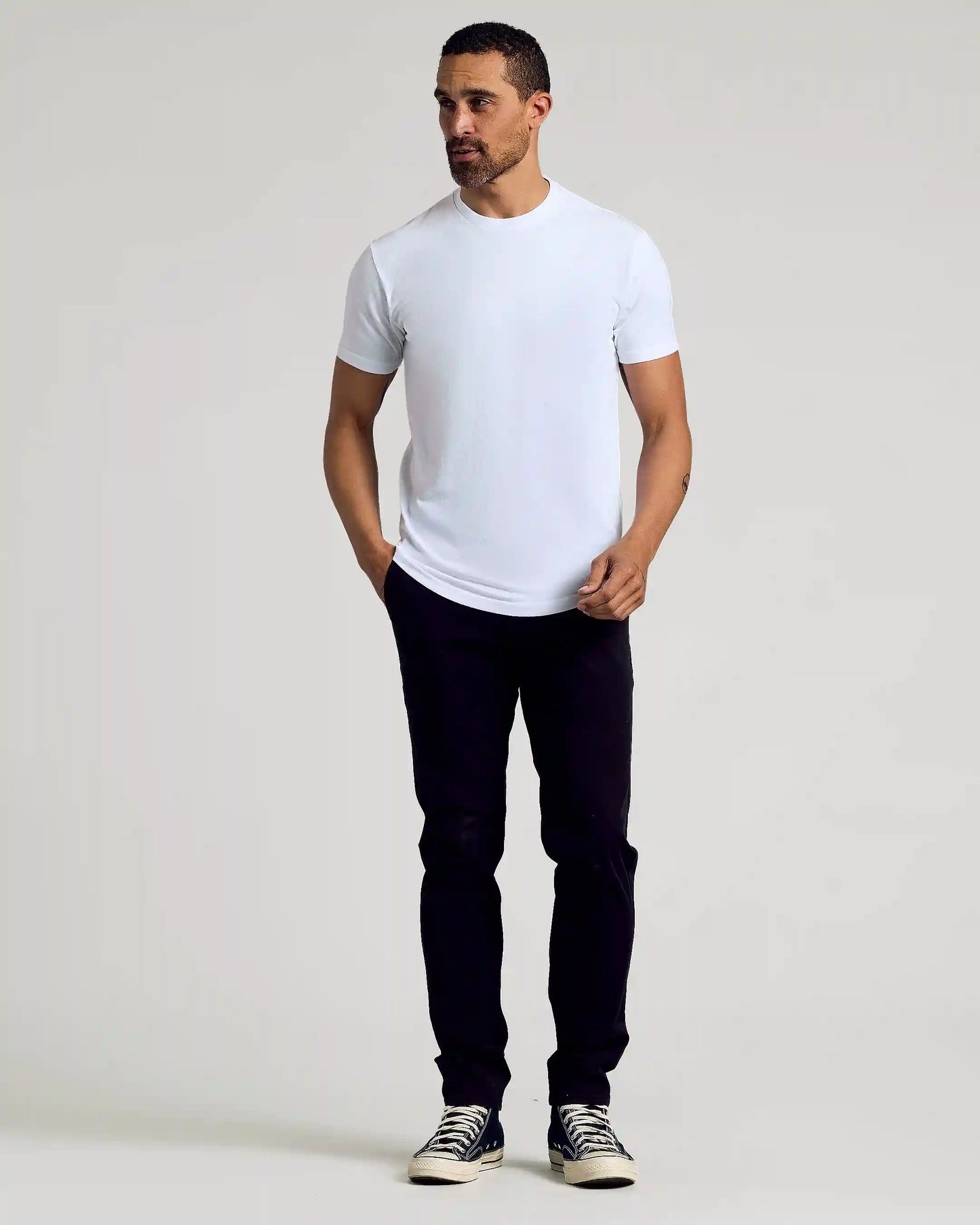 Classic Curved Hem Crew Neck 3-Pack