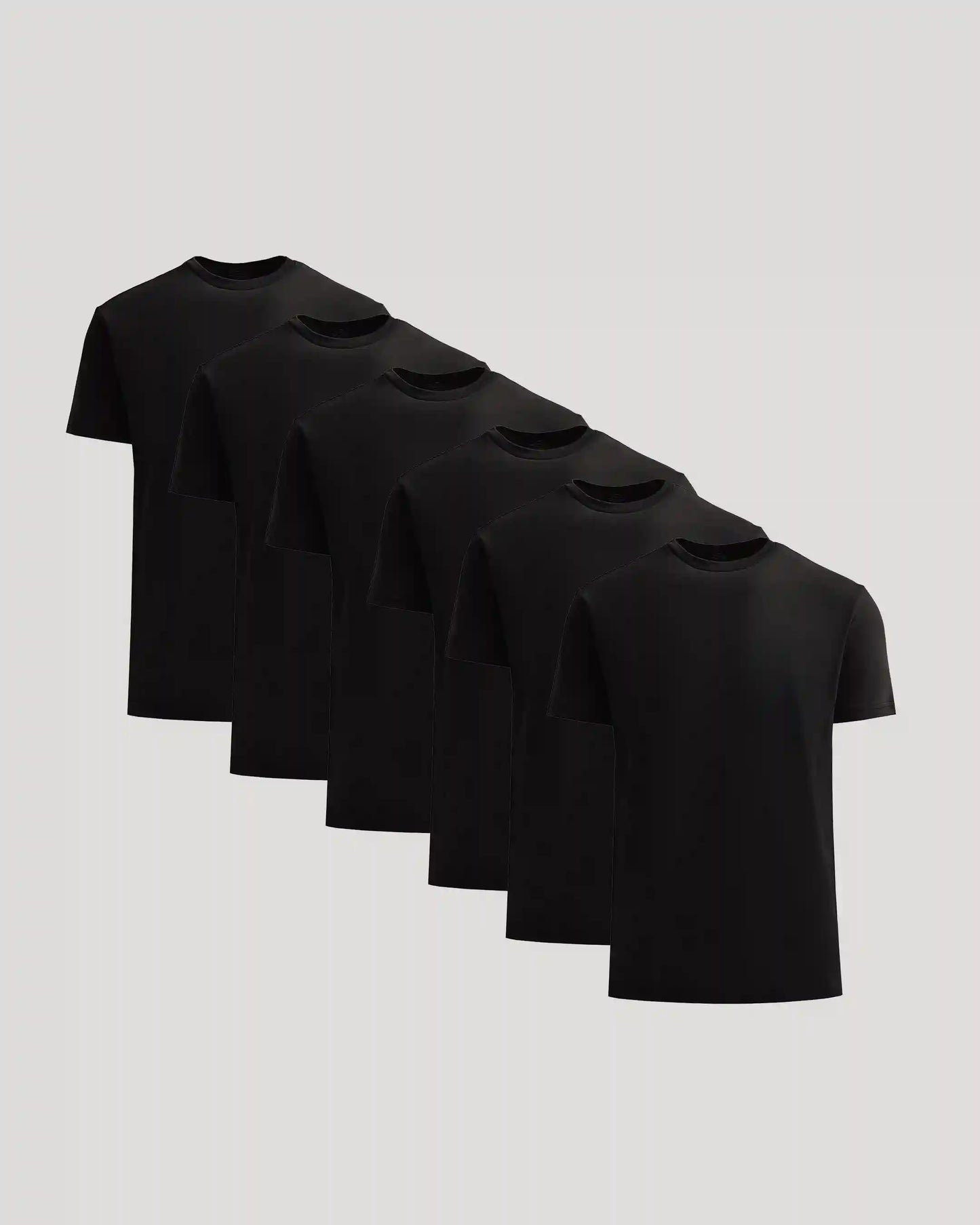 All Black Heavyweight Crew 6-Pack