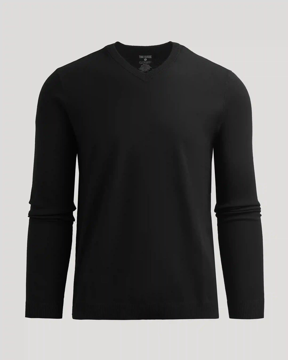 Black Dressy V-Neck Sweater