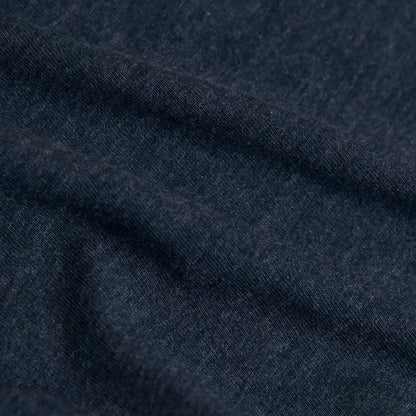 Heather Navy Classic Long Sleeve Crew Neck