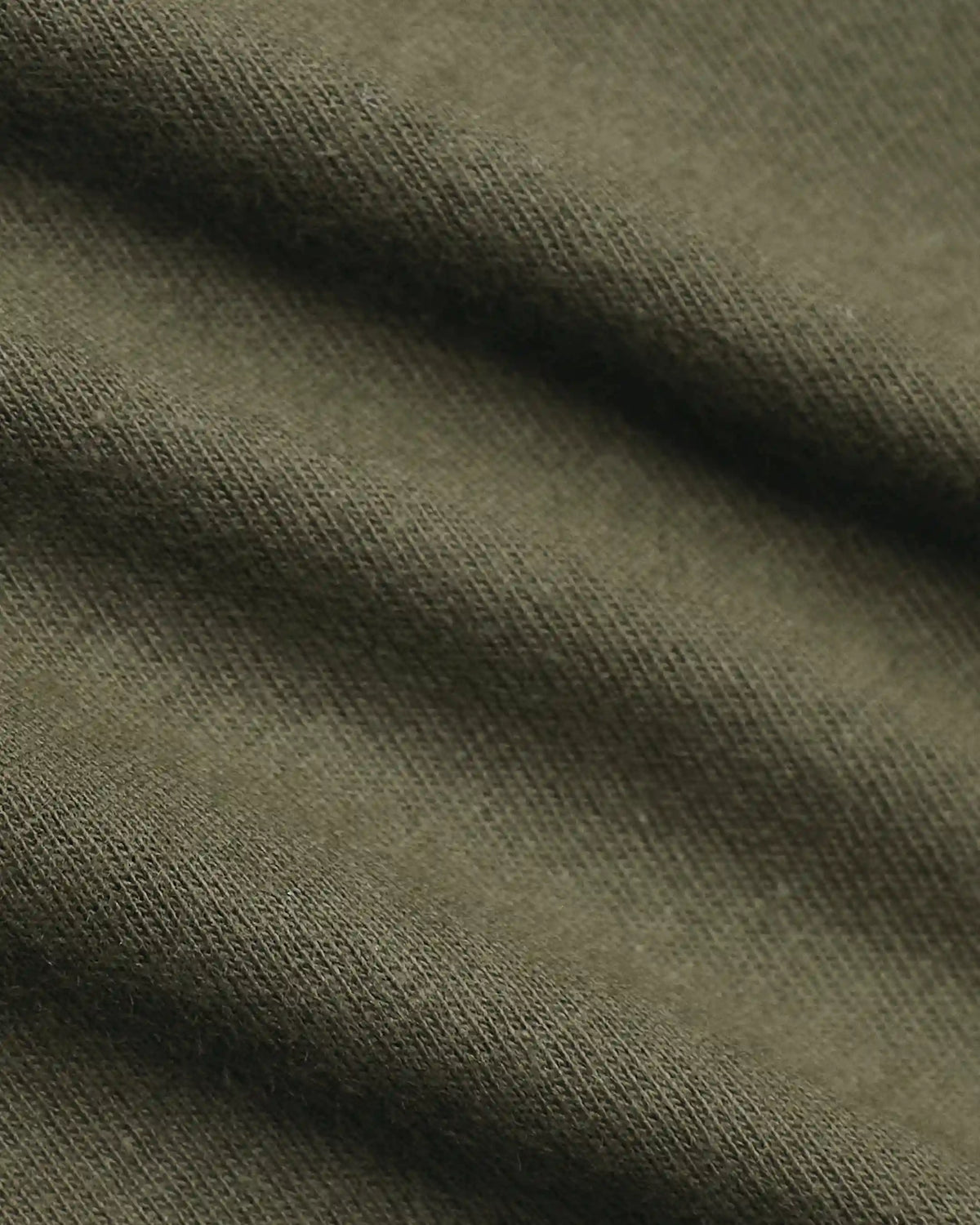 Military Green Classic Long Sleeve Crew Neck