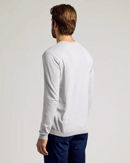 Heather Gray Dressy Crew Neck Sweater