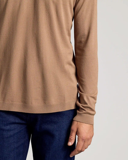 Truffle Dressy Crew Neck Sweater
