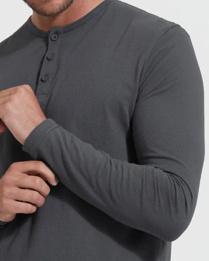 Carbon Classic Long Sleeve Henley