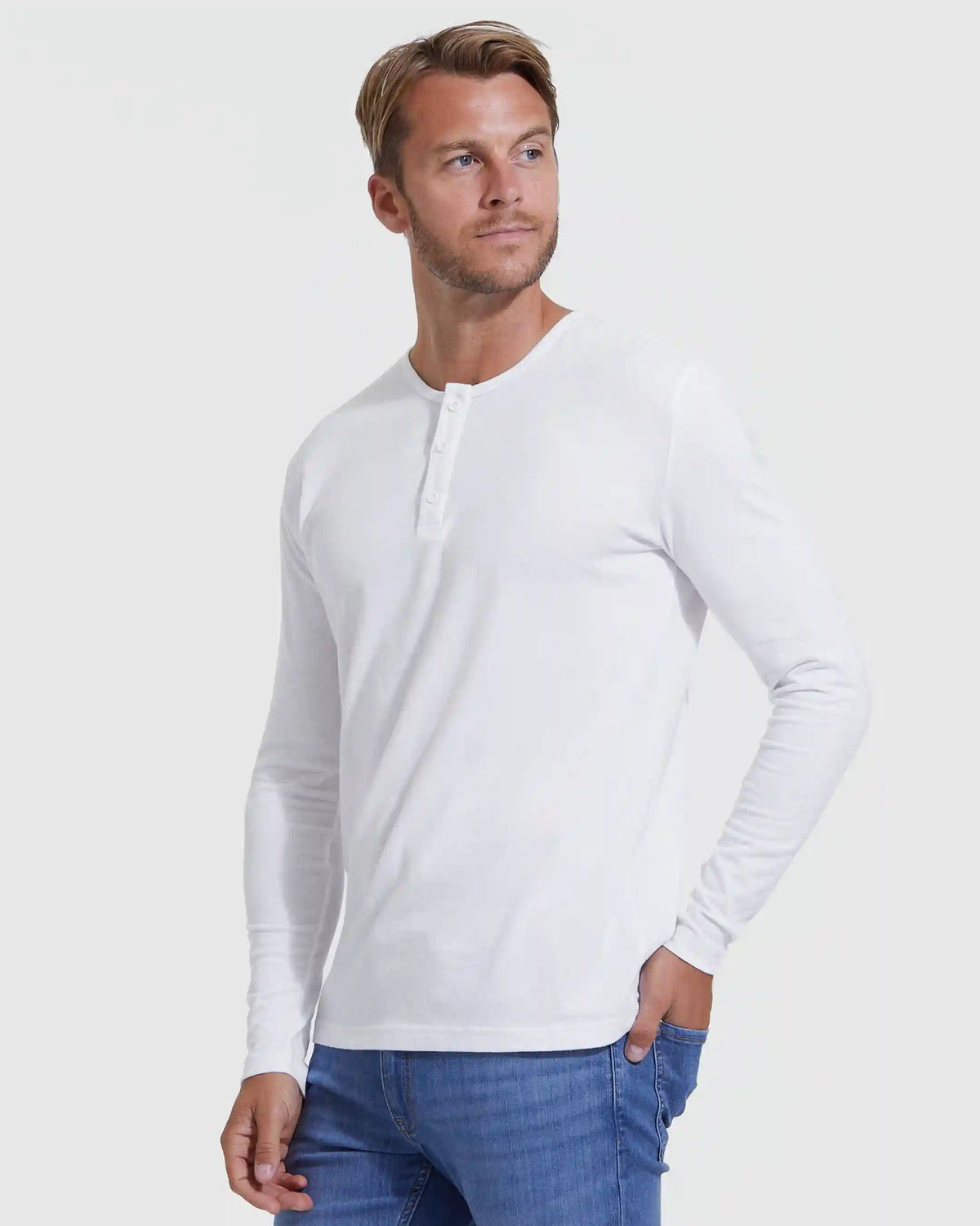Black & White Classic Henley 6-Pack