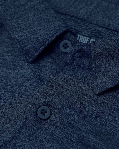 Dark Heather Navy Long Sleeve Do-It-All Comfort Shirt