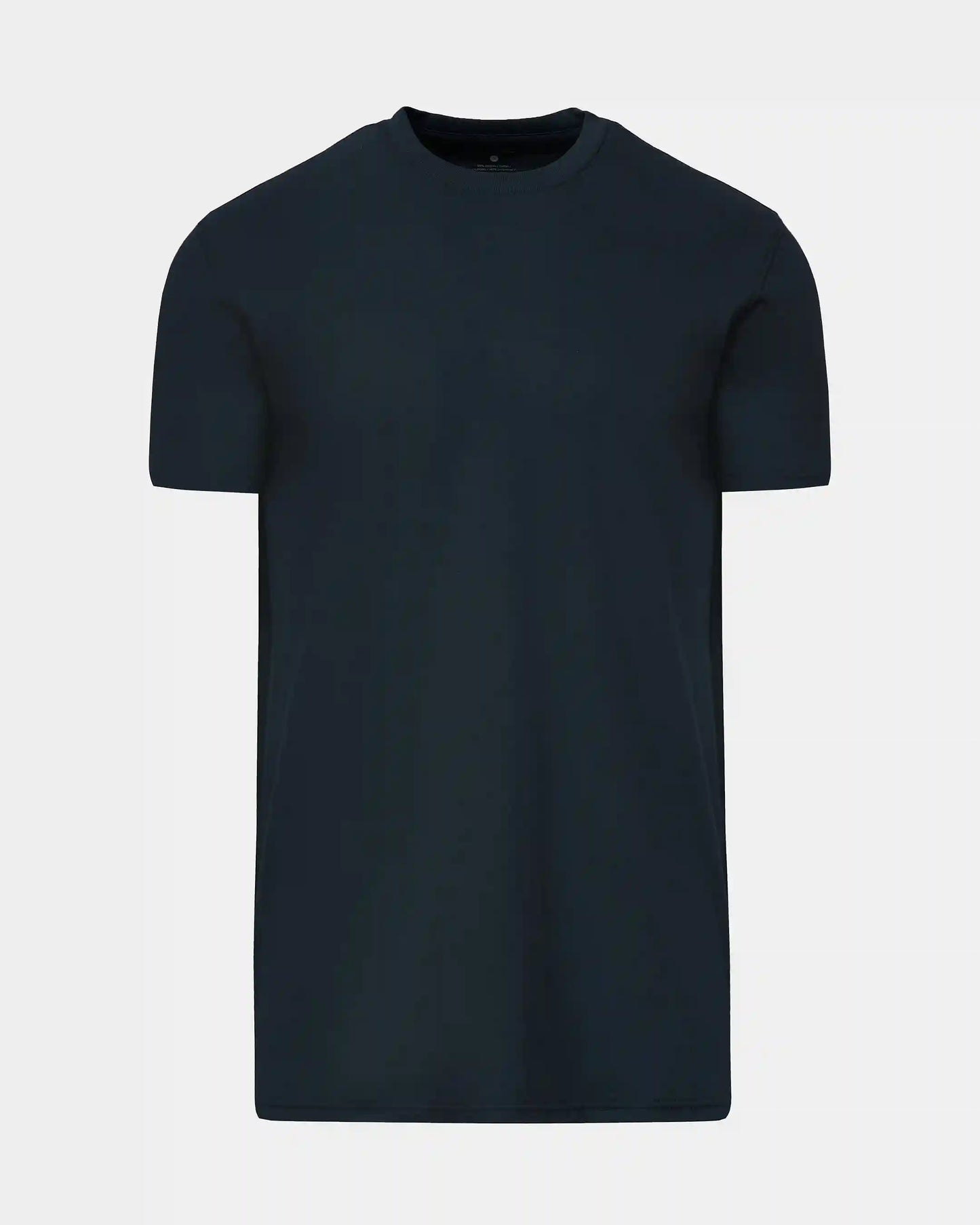 Navy Tall Straight Hem Crew Neck T-Shirt