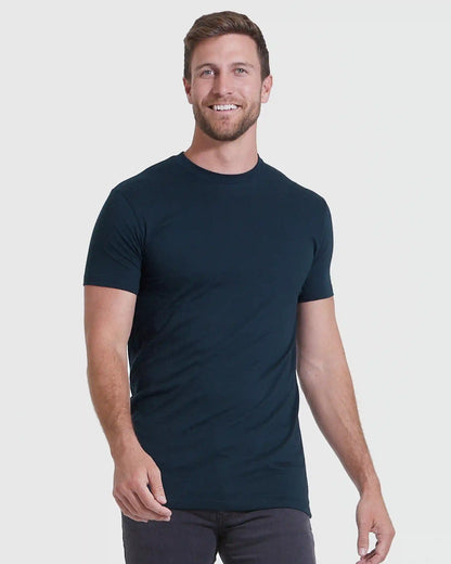 Classic Tall Straight Hem Crew Neck T-Shirt 3-Pack