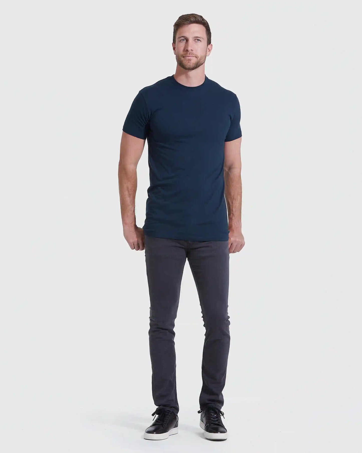 Tall Straight Hem Crew Neck T-Shirt 10-Pack