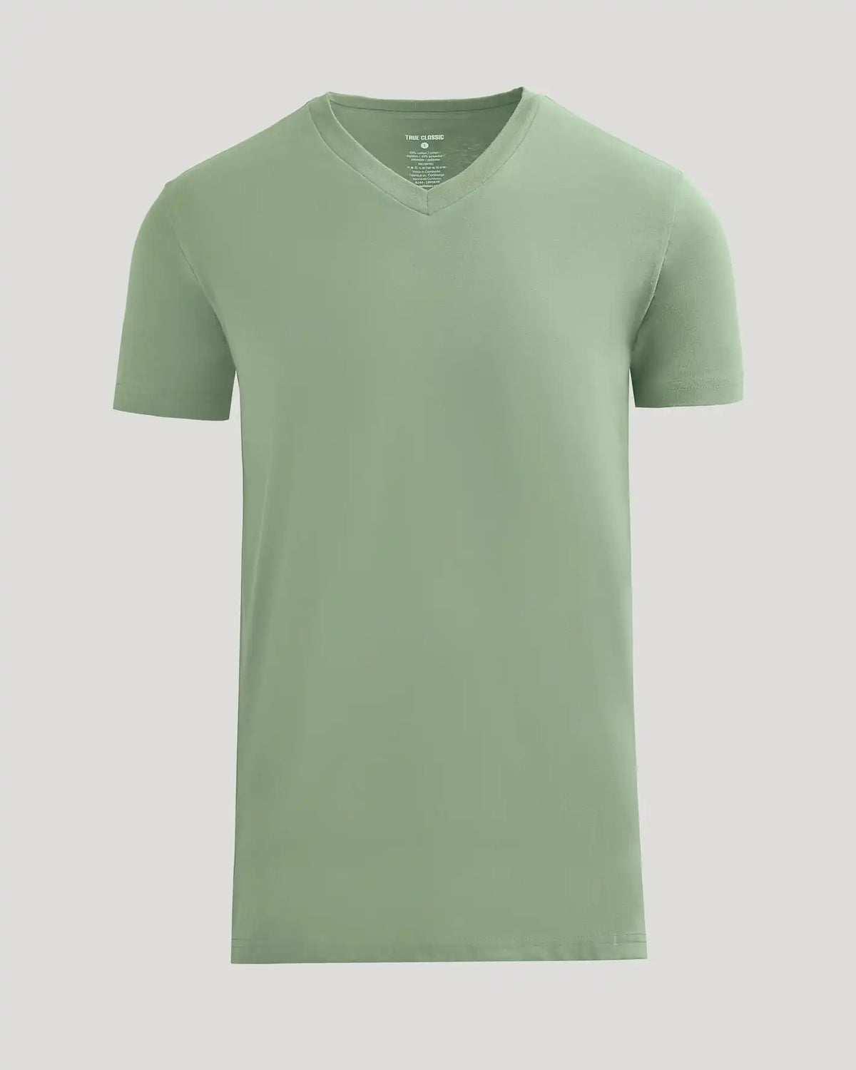 Sage Green Tall Short Sleeve V-Neck