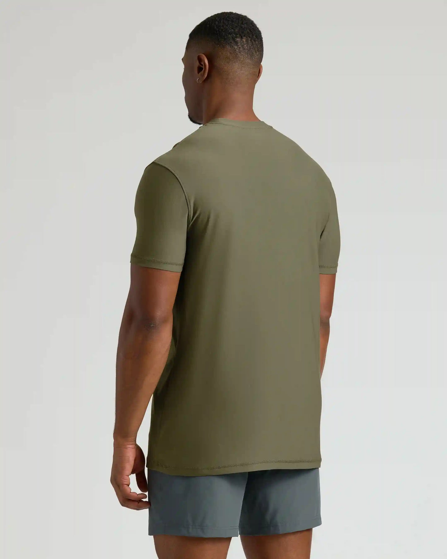 Military Green Tall Active Crew Neck 2.0