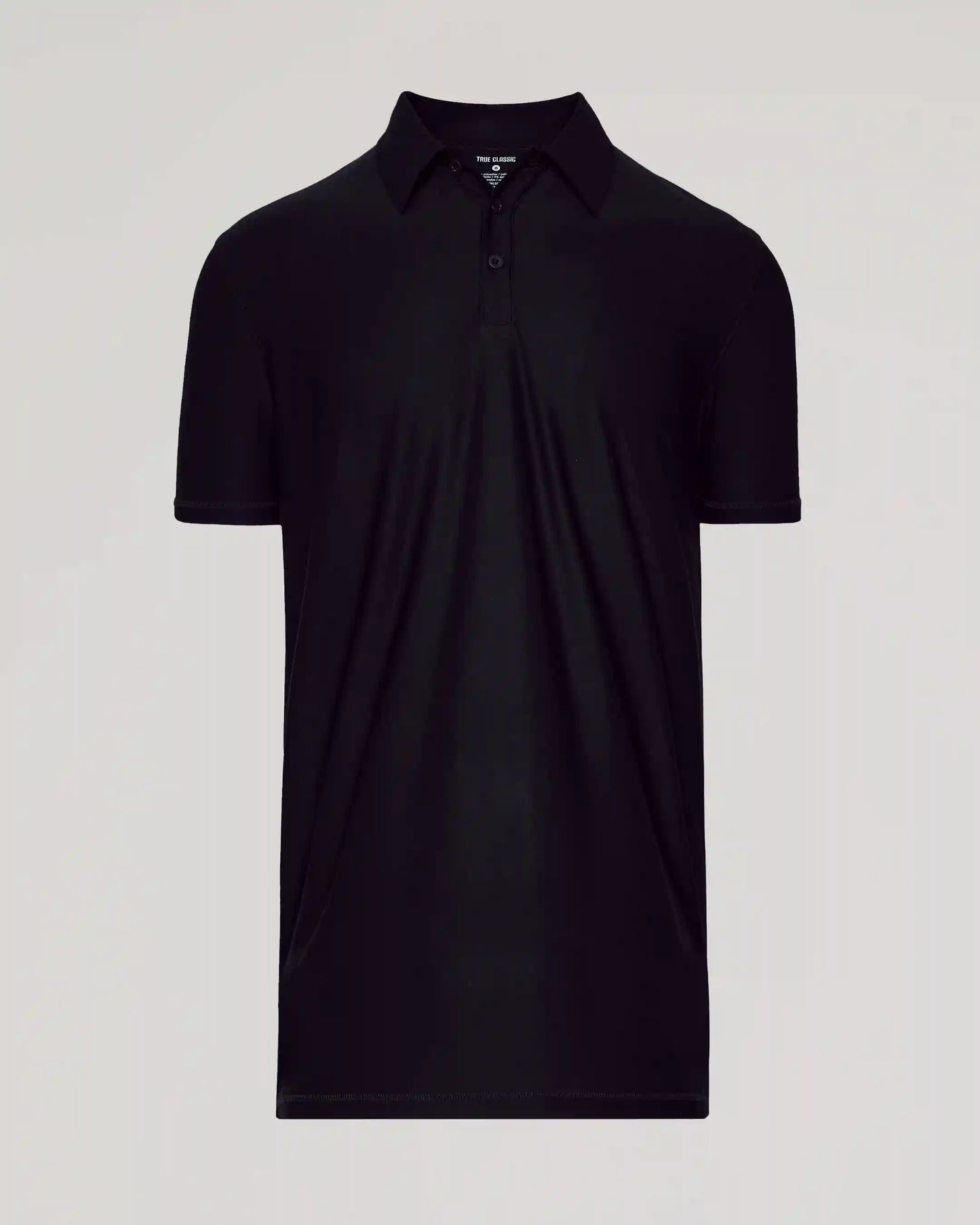 Black Short Sleeve Tall Active Polo