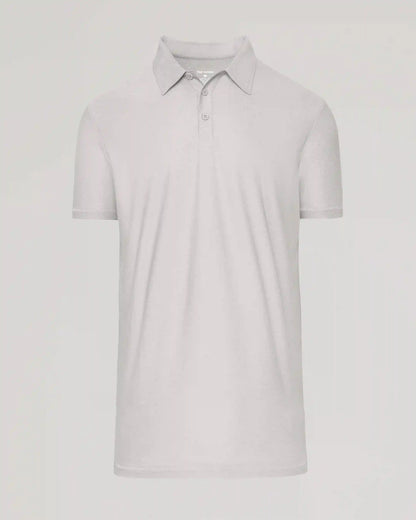 Light Heather Gray Short Sleeve Tall Active Polo