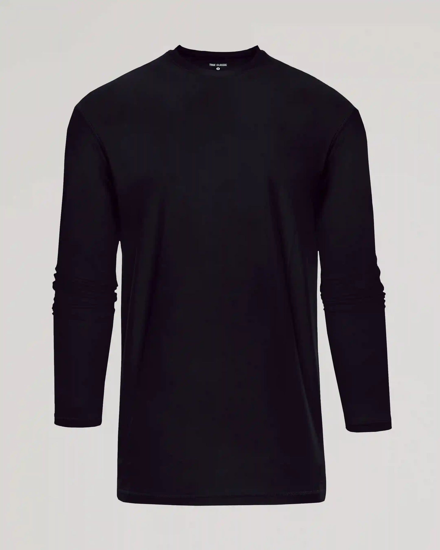 Black Long Sleeve Tall Active Crew