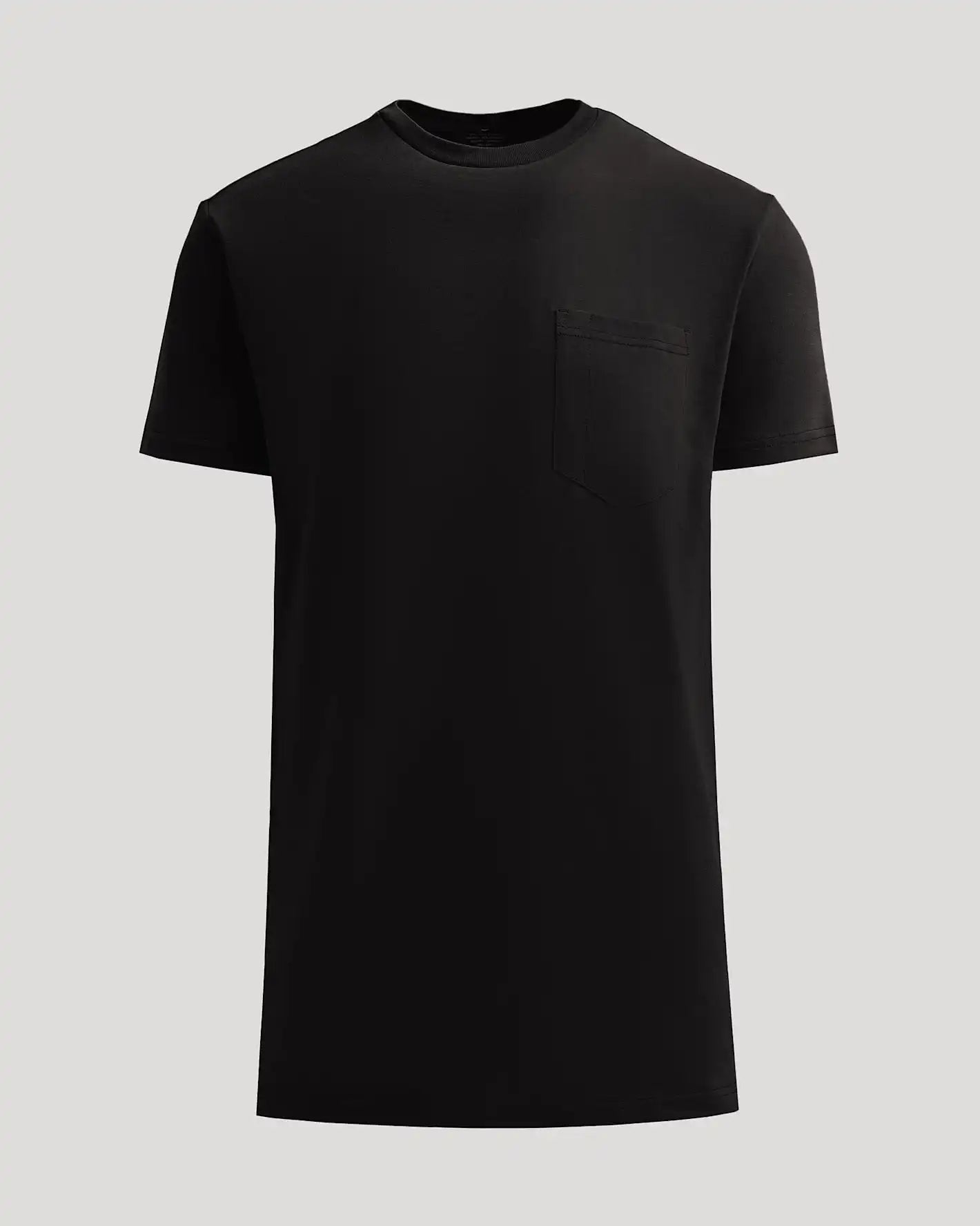 Black Tall Heavyweight Pocket Crew