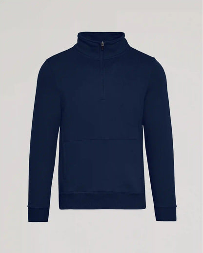 Navy Quarter Zip Fleece Sweatshirt