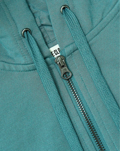 Womens Stormcloud Crop Zip Hoodie
