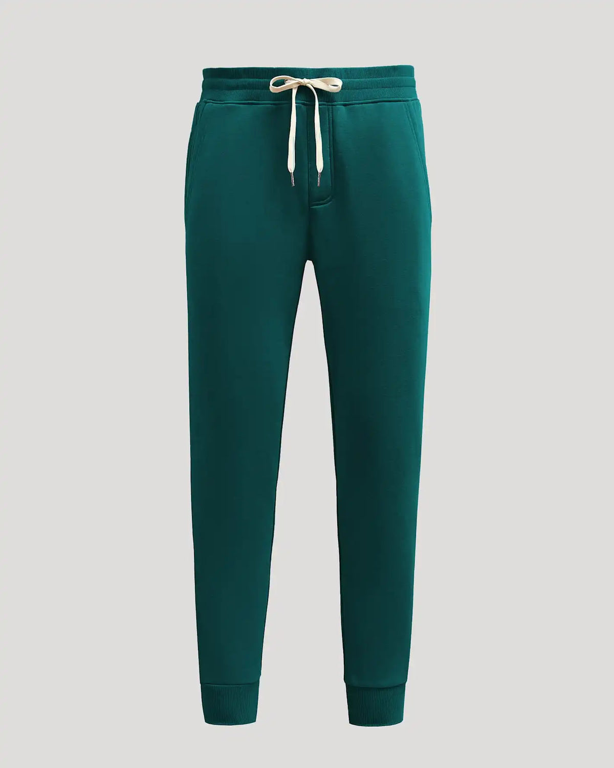 Deep Emerald Fleece French Terry Joggers