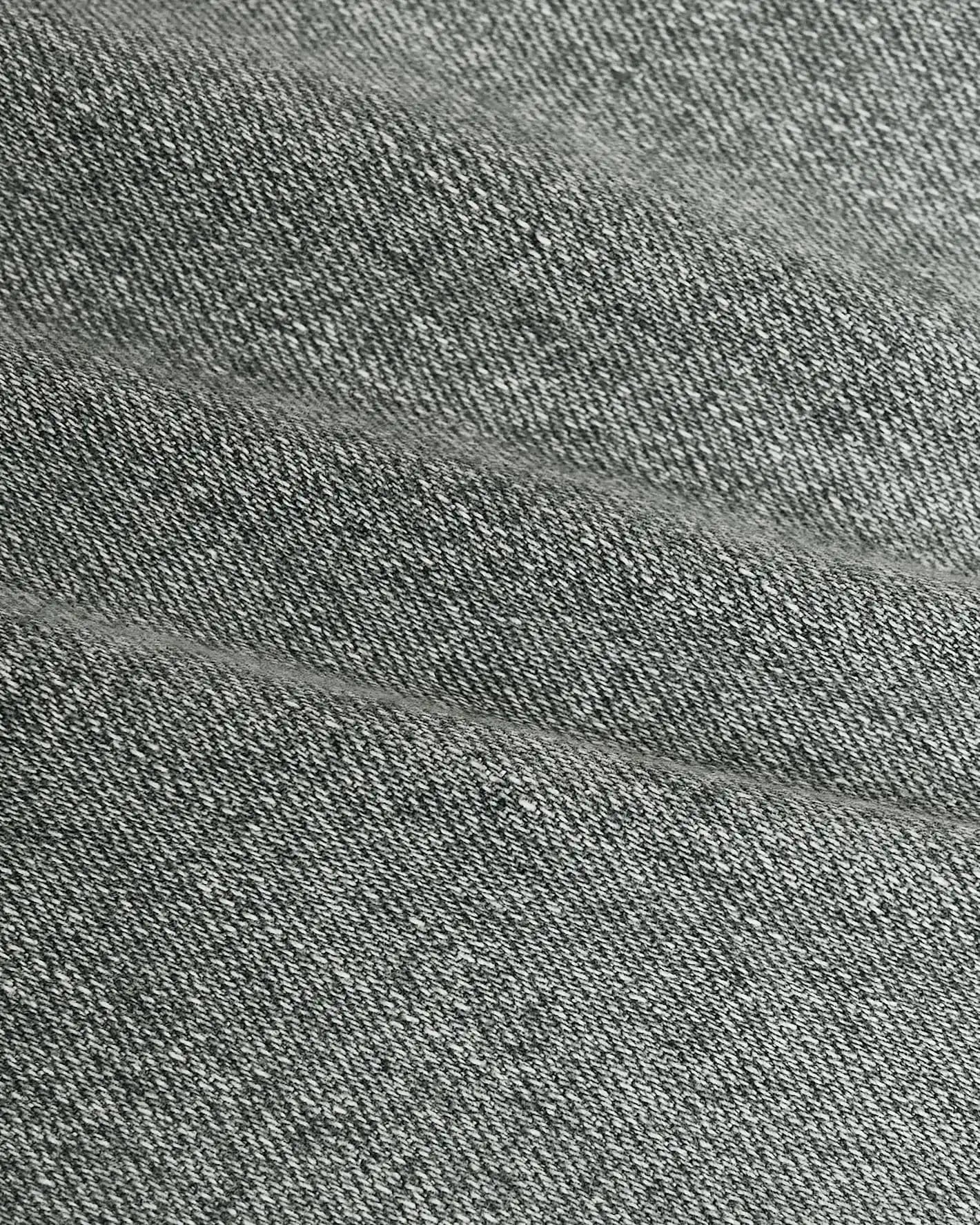 Medium Gray Wash Straight Authentic Denim Jeans