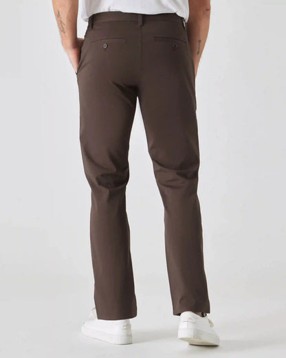Dark Oak Straight Twill Chino Pant