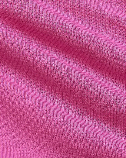 Womens Electric Fuchsia Crop Zip Hoodie & Relaxed Jogger 2-Pack