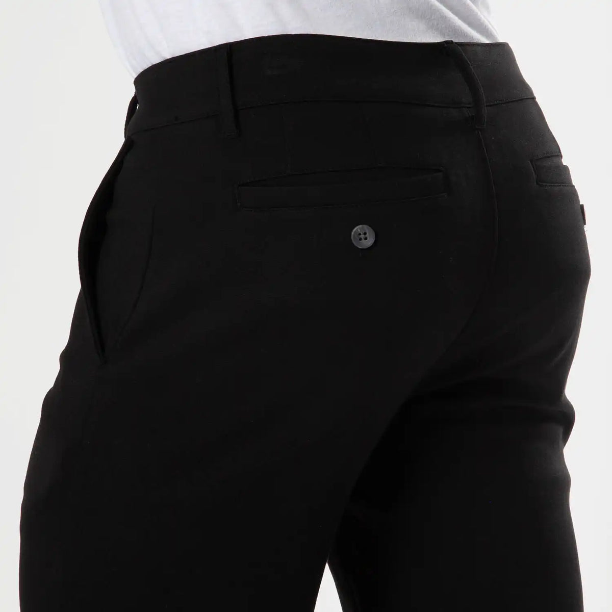 7" Black Comfort Knit Chino Shorts