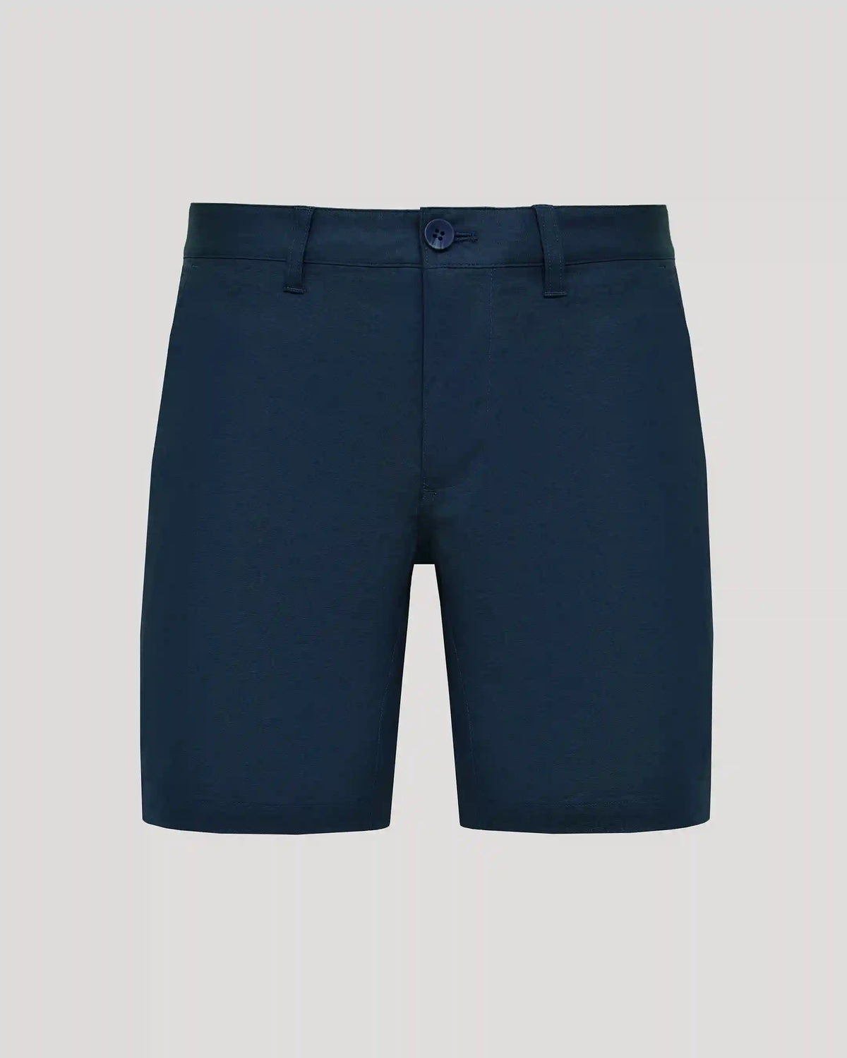 7" Navy Linen Shorts