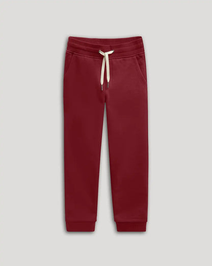 Boys' Dark Maroon Fleece Jogger