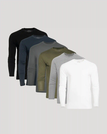 The Staple Classic Long Sleeve Crew 6-Pack