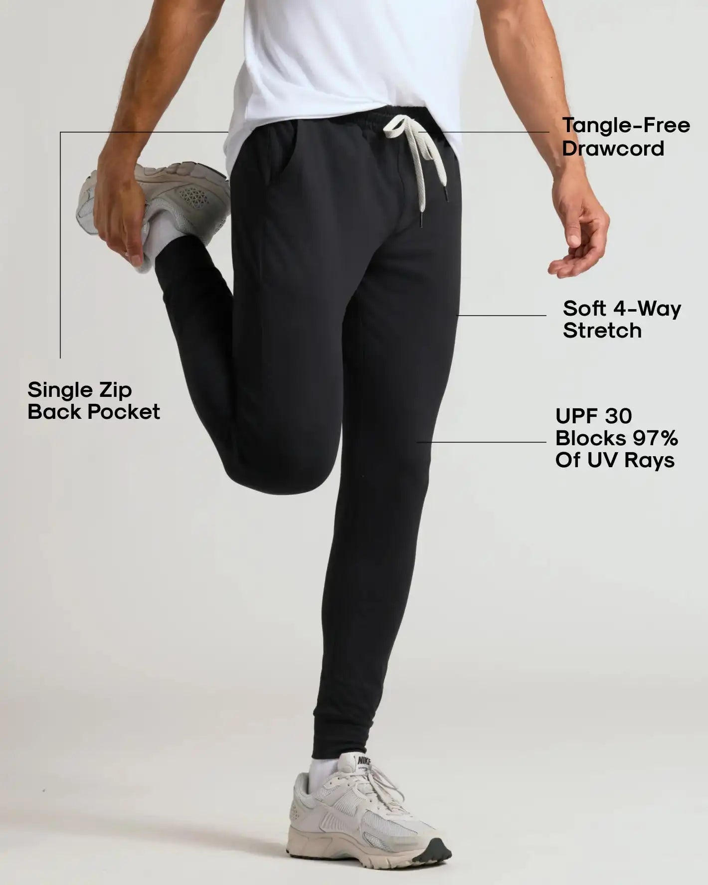 All Black Active Joggers 3-Pack