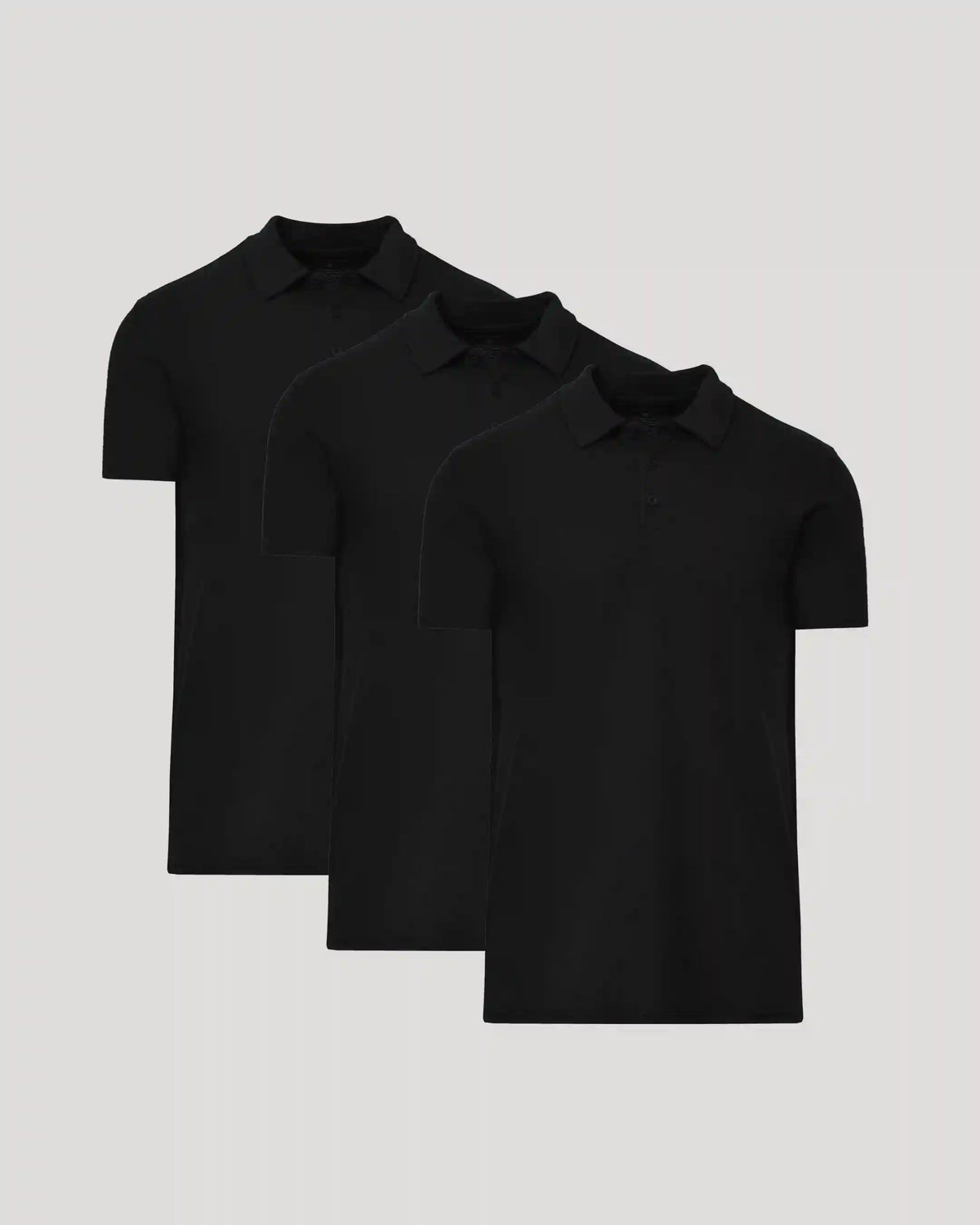 All Black Tall Classic Polo 3-Pack