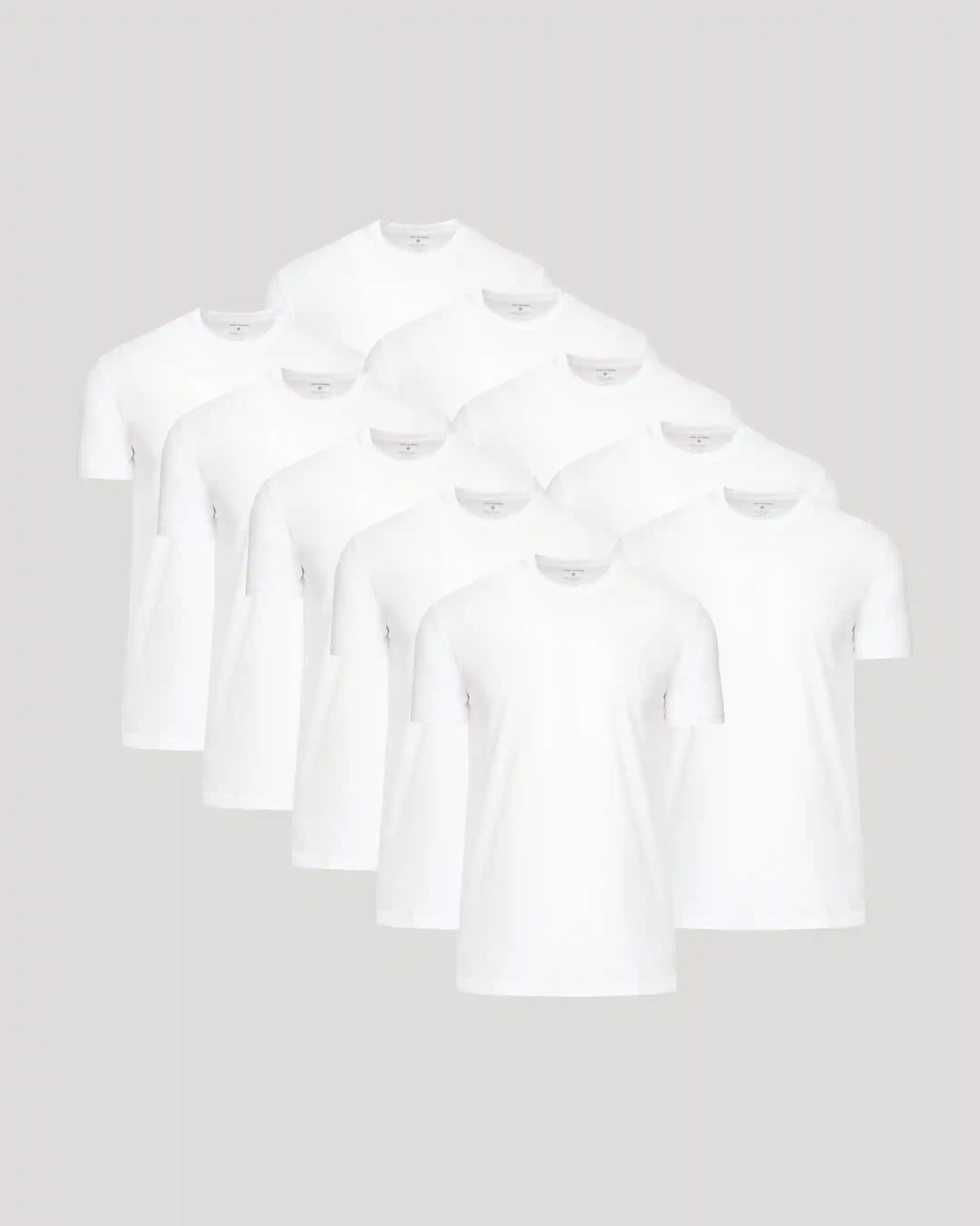 All White Tall Classic Crew 10-Pack